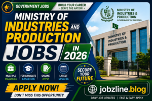 Ministry of Industries and Production Jobs in 2026