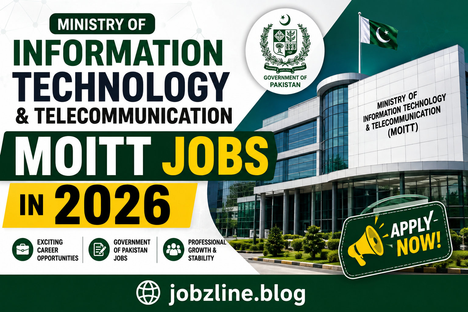 Ministry of Information Technology and Telecommunication MOITT Jobs in 2026