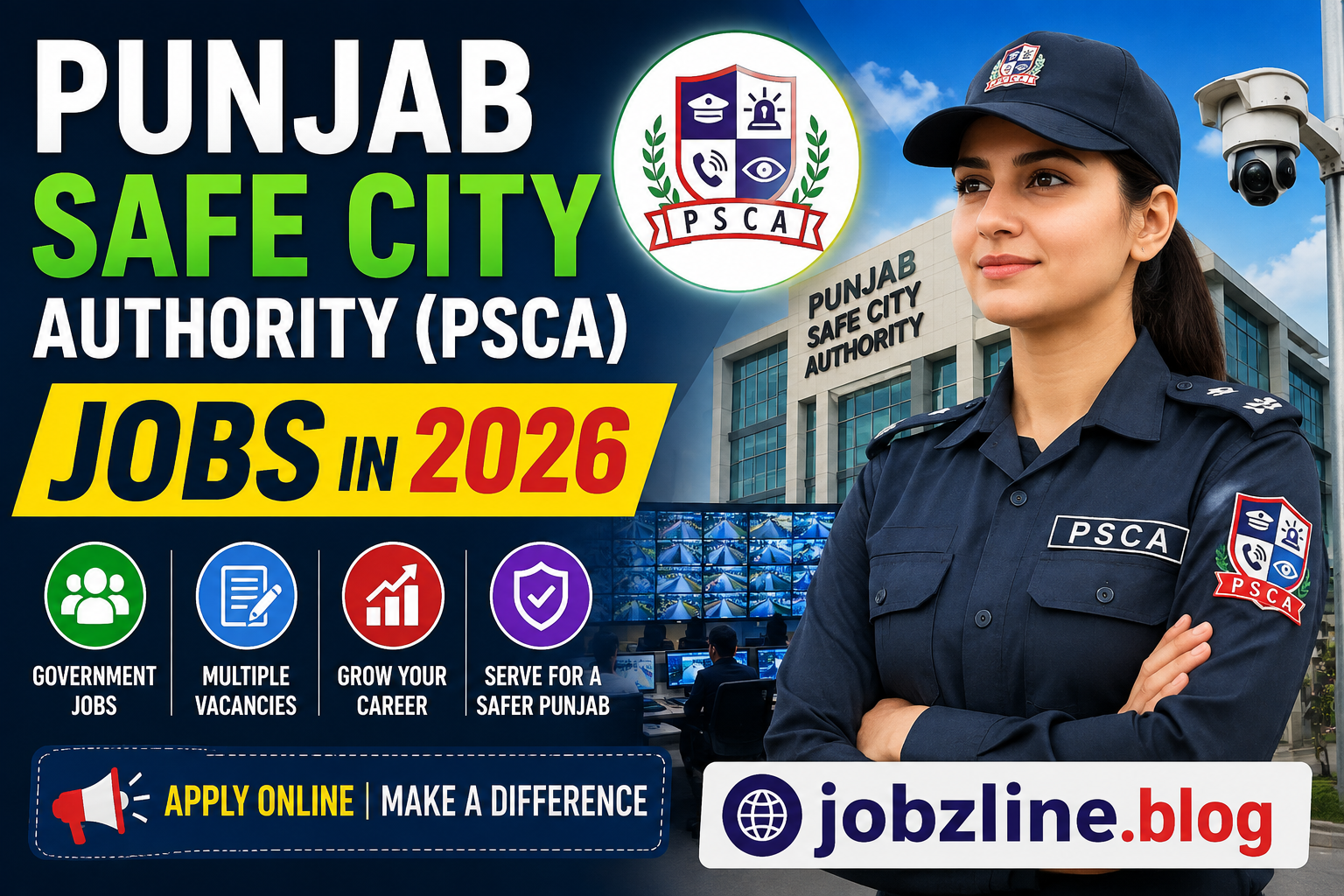 Punjab Safe City Authority PSCA Jobs in 2026