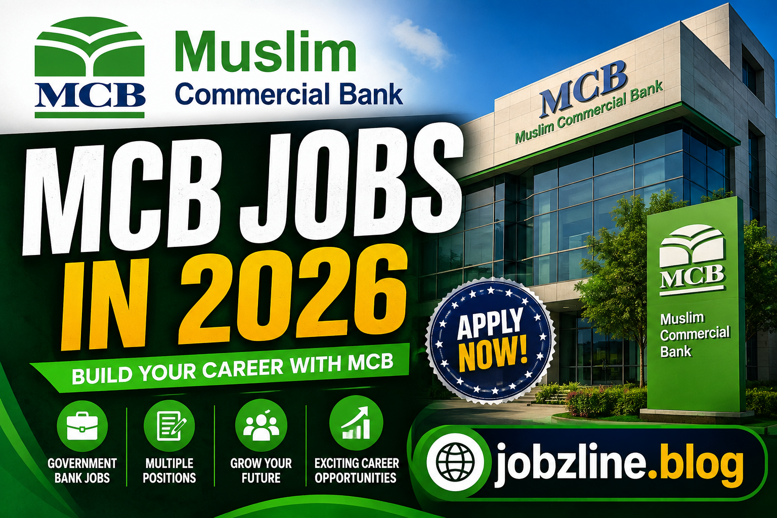 Muslim Commercial Bank MCB Jobs in 2026